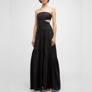 A.L.C. Black Strapless Cutout Dress